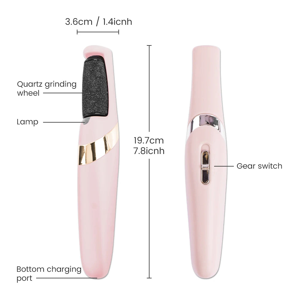 Wireless Foot Grinder USB Recharge Waterproof Portable Anti Callus Dead Skin Cracks Pedicure Tool Foot Care Hard Cracked Clean