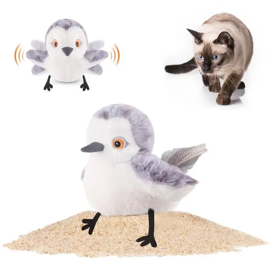 Potaroma-Flapping Bird Toy for Cats, Lifelike Bird, Chirp Tweet, Rechargeable, Interactive Kitten Exercise Toy