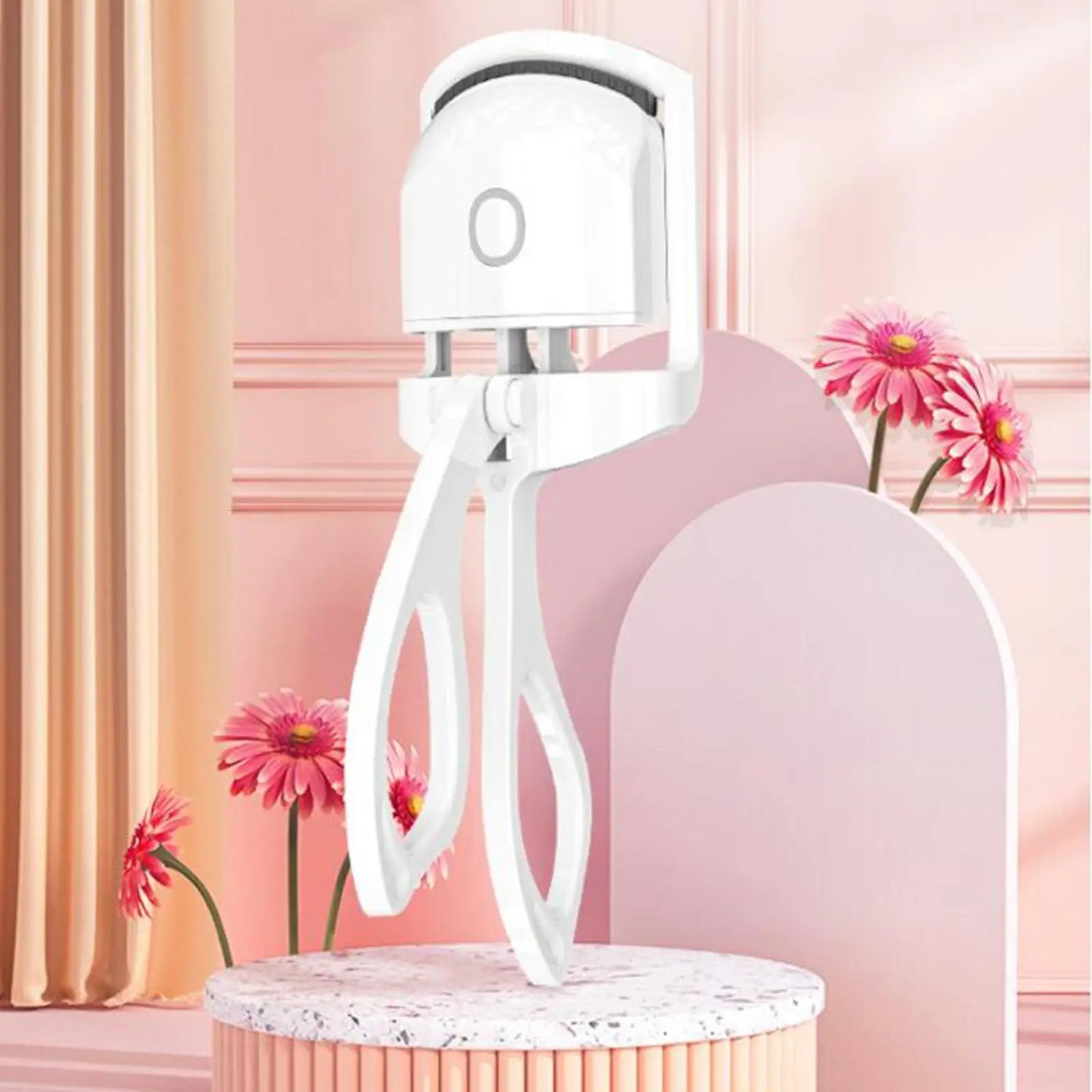 Heated Eyelash Curler USB Charging Tool Compact Professional ABS Material